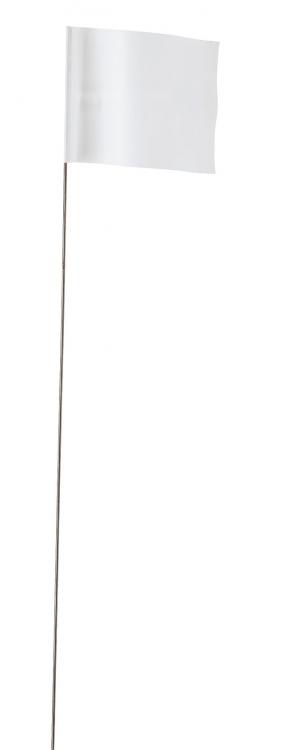 Empire 78006 2.5" x 3.5" White Stake Flags