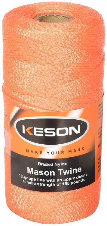 Keson OB500 18# x 500' Braided Nylon Mason Line (1