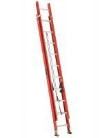Louisville Ladder FE3220 20' Fiberglass Two Section Extension Ladder