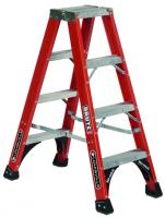 Louisville Ladder FM1404HD 4' Fiberglass Twin Front Ladder