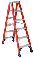 Louisville Ladder FM1406HD 6' Fiberglass Twin Front Ladder