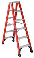 Louisville Ladder FM1408HD 8' Fiberglass Twin Front Ladder